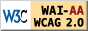 Level Double-A conformance, W3C WAI Web Content Accessibility Guidelines 2.0| 符合萬維網聯盟有關無障礙網頁設計指引中2A級別的要求